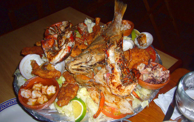Seafood Medley of Fish, Shrimp, Crab and more in Mazatlán