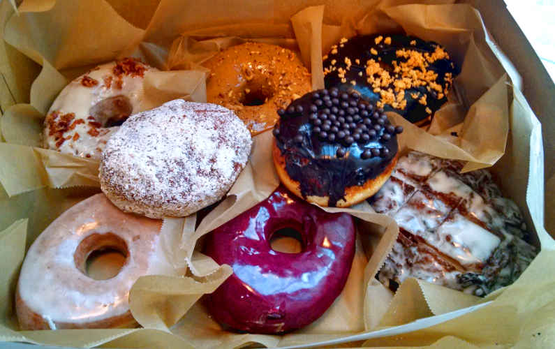 A Box of Various Donuts from Blue Star Donuts in Portland