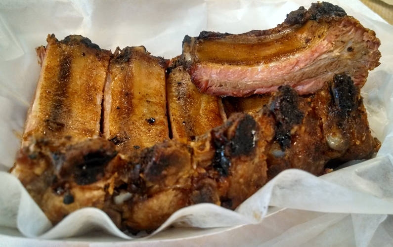 Close Up of Rudy's BBQ Ribs