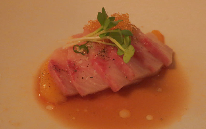 Uchi Sliced Yellowtail Sashimi