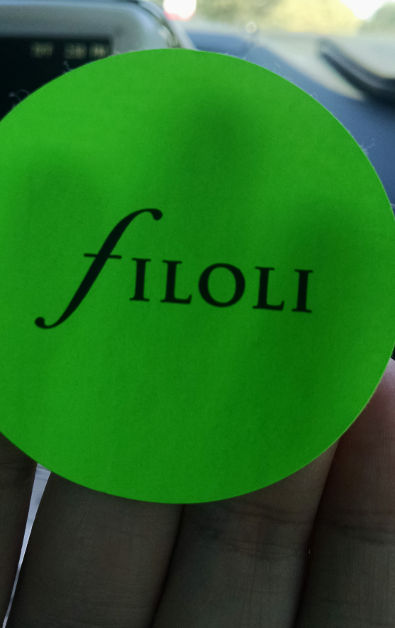 Close Up of Filoli Entry Sticker