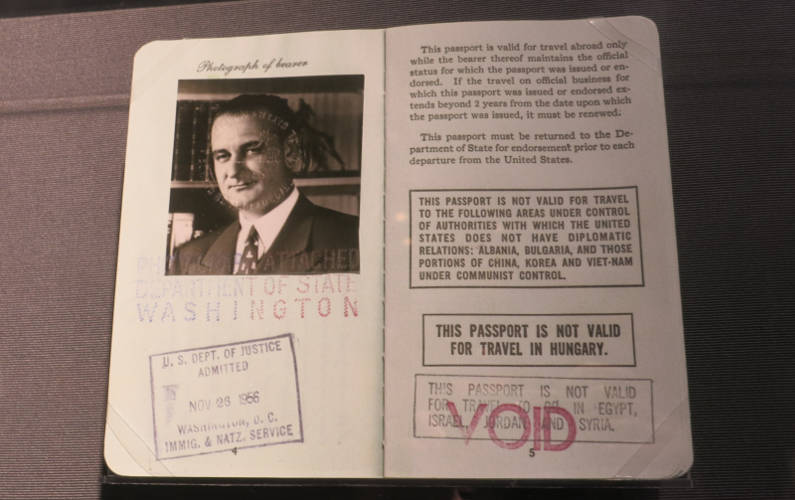 President Lyndon B Johnson Old Voided Passport