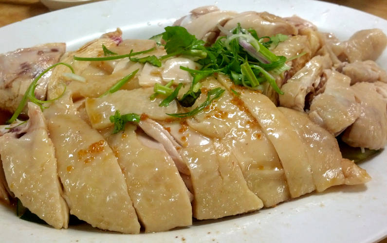 Close Up of Penang Hawker Chicken Rice