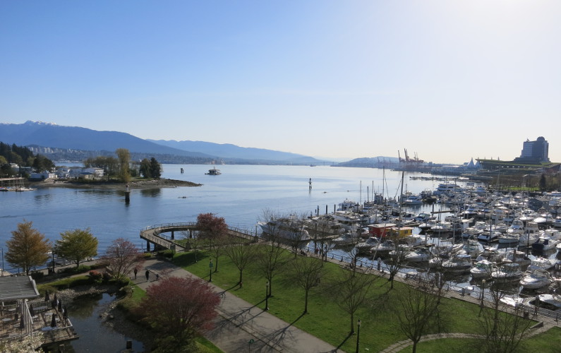 View of the Vancouver Harbor From Our Westin Suite