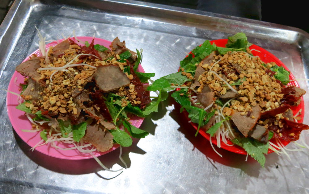 Nom Thit Bo Kho During the Hanoi Street Food Tour