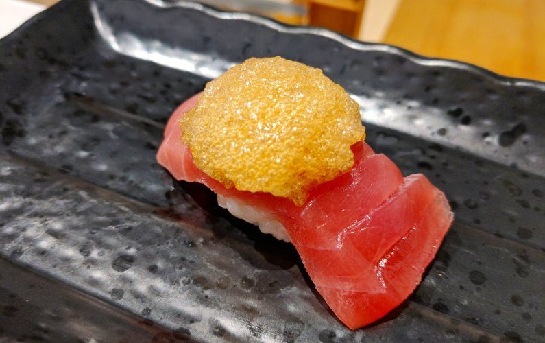 Tuna and Pork Rind Ryo Sushi Singapore